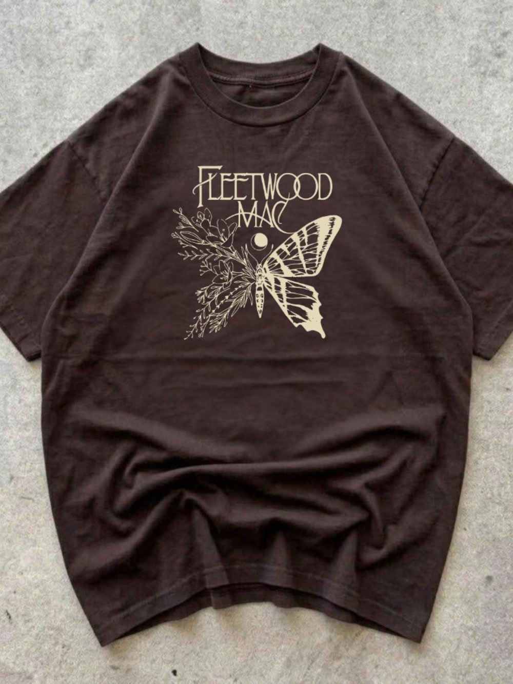 Gildan Graphic Tee - Brown Crewneck Short Sleeve Shirt